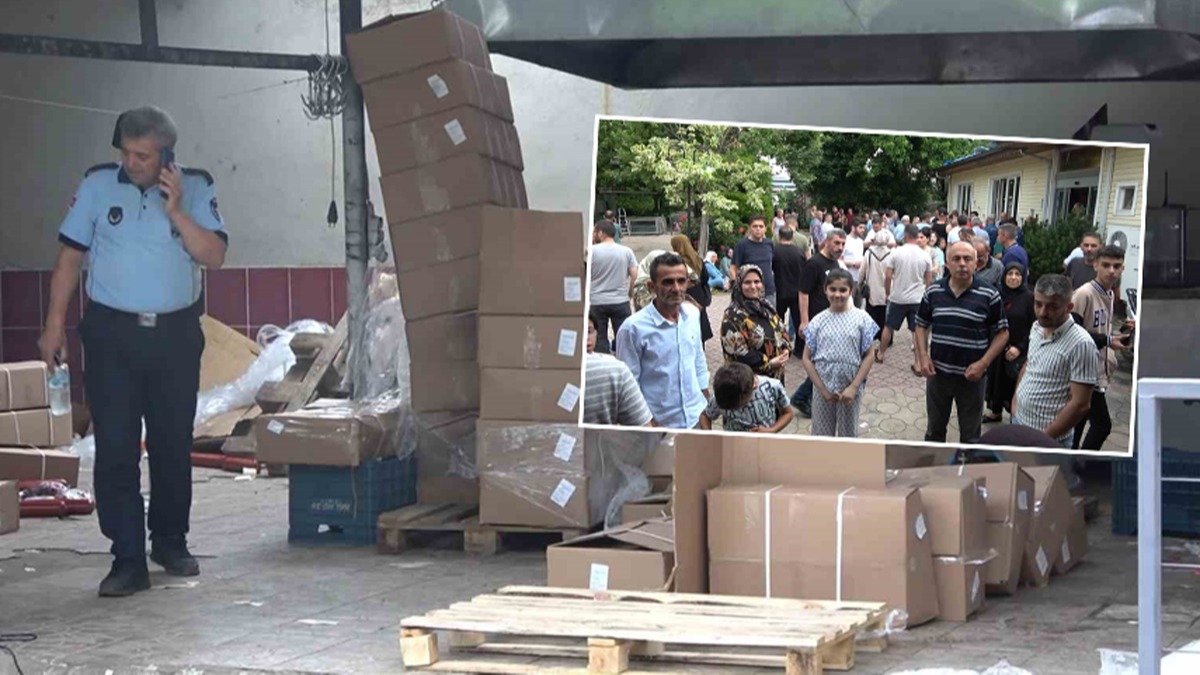 Kurban hissesini almaya gelen 1700 kii akna dnd! Tonlarca et imha edildi
