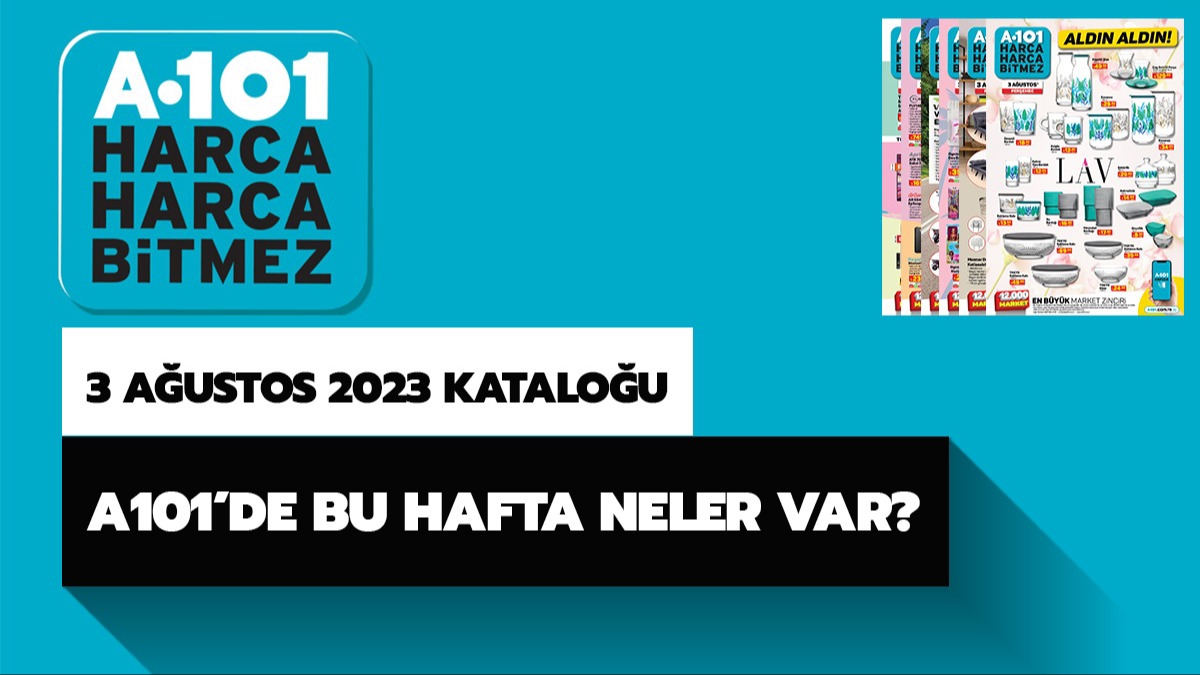 A101 3 Austos 2023 aktel rnler katalou! A101'de bu hafta neler var?