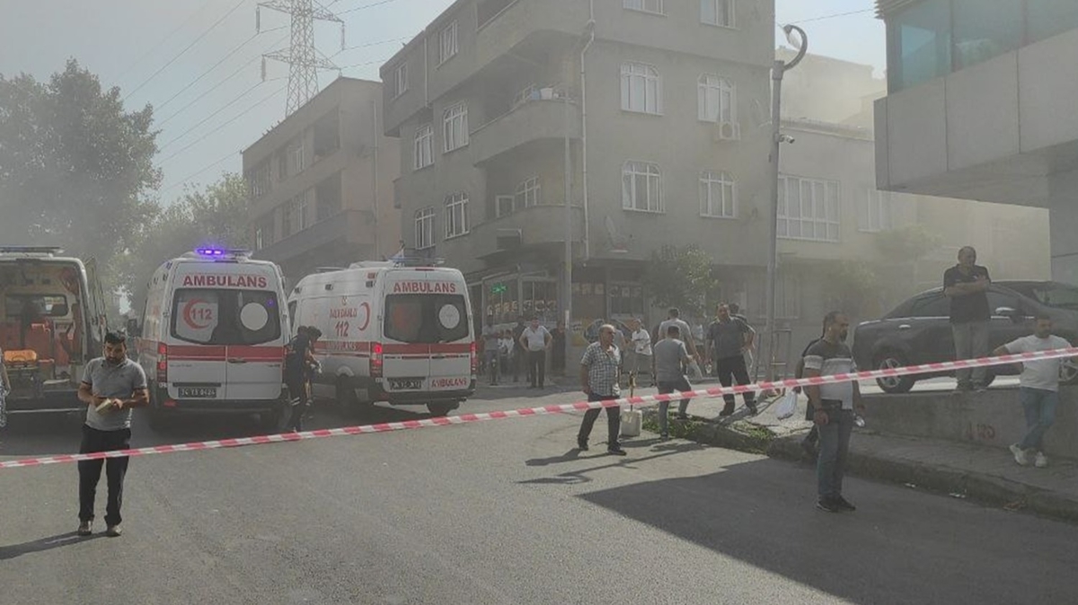 Bayrampaa'da i merkezinde kan yangn sndrld