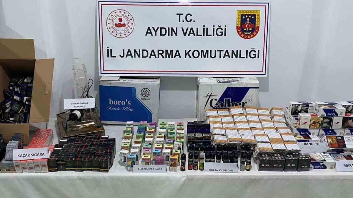 Aydın'ın Efeler ilçesinde kaçak sigara operasyonu