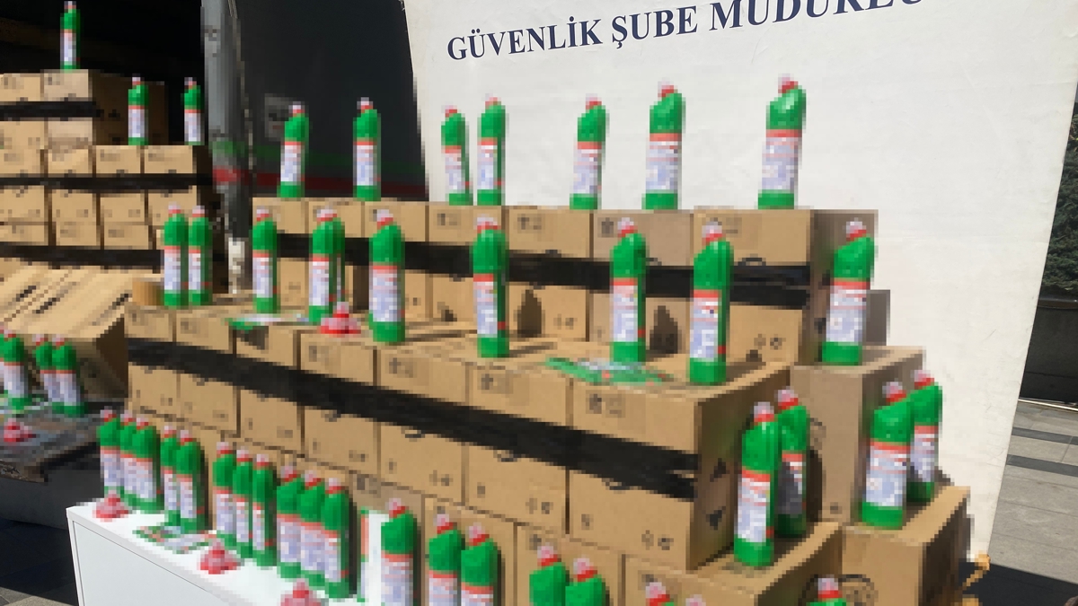 stanbul'da sahte deterjan operasyonu