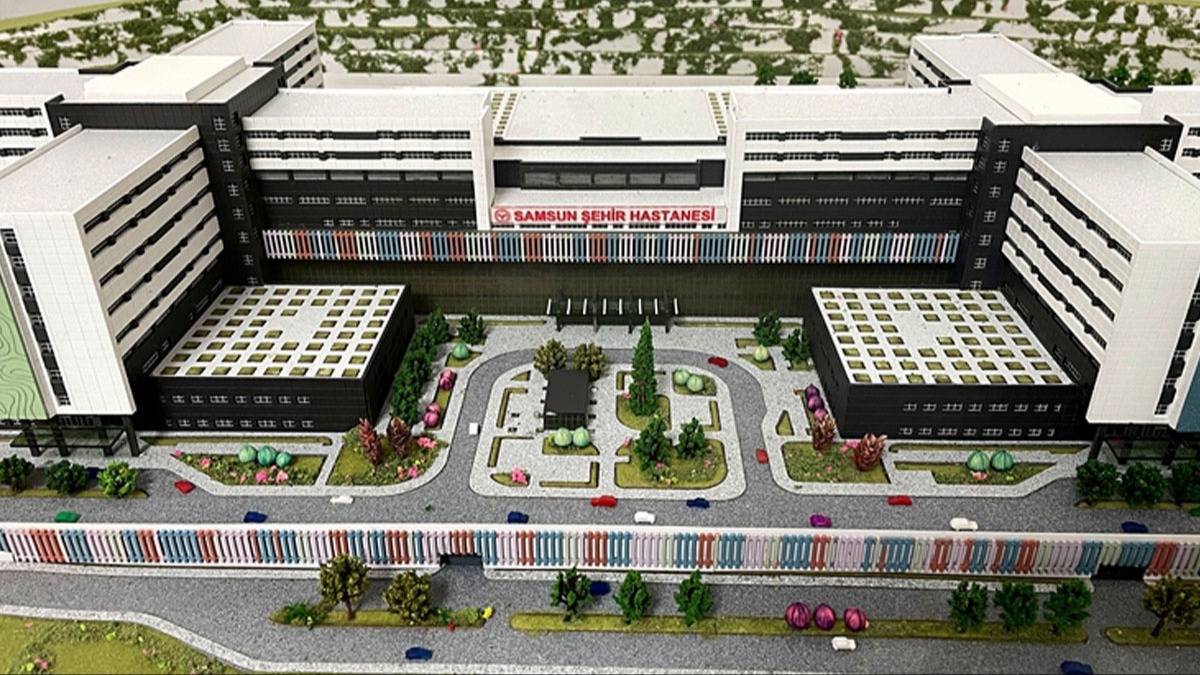 Kaba inaat tamamlanan Samsun ehir Hastanesi ala gn sayyor