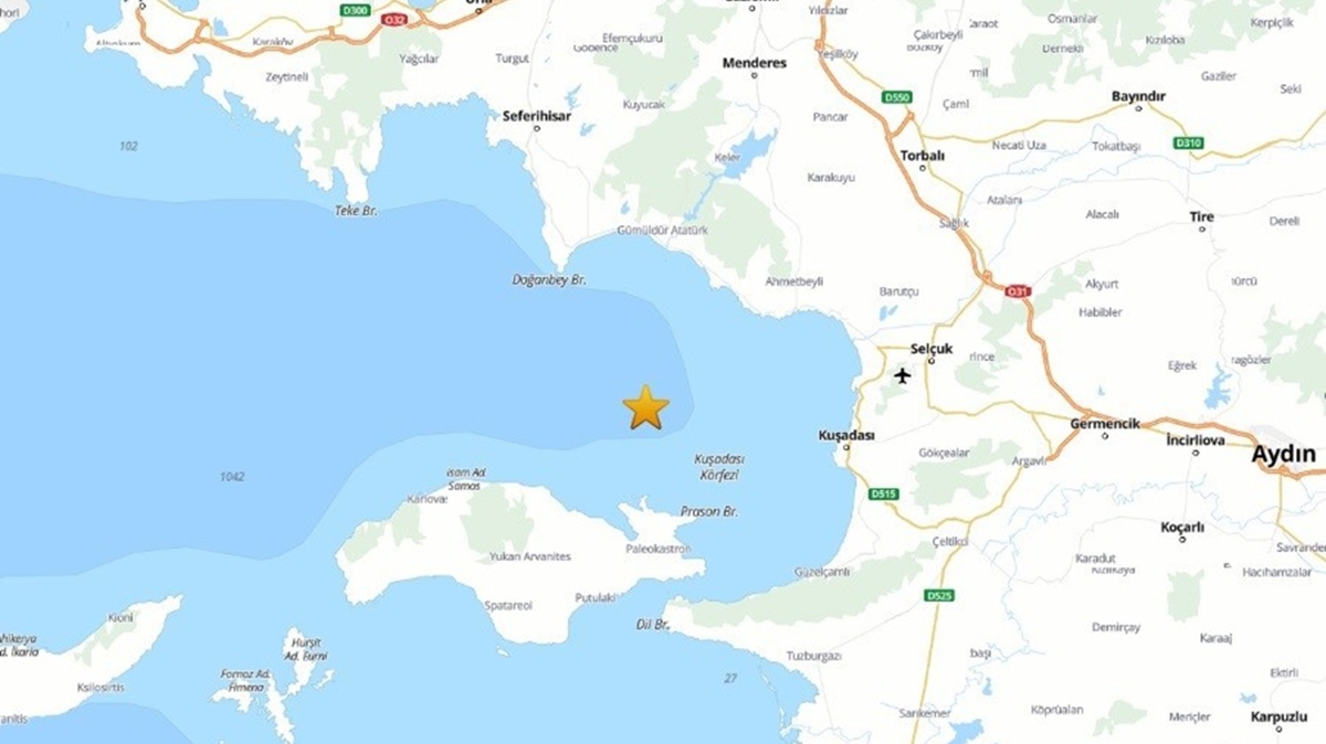 zmir'de 3.9 byklnde deprem oldu