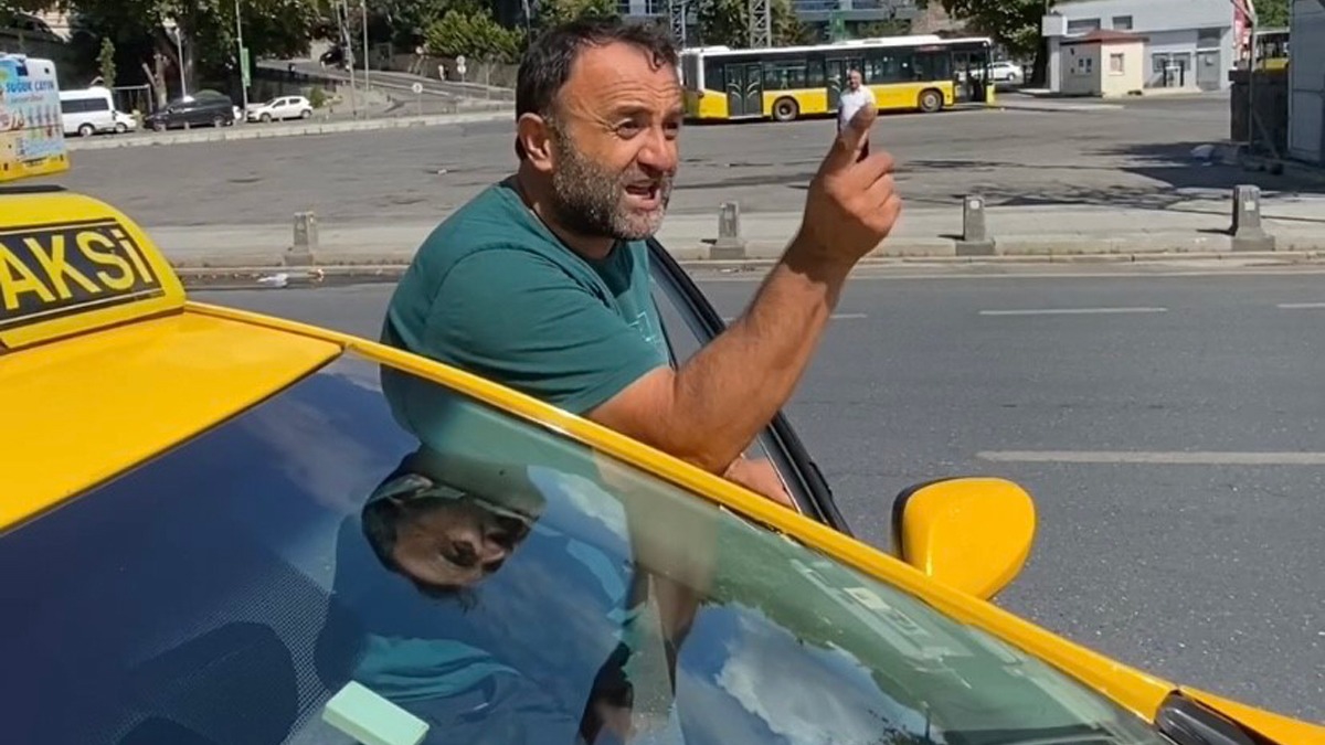 Yayaya yol vermedii iin ceza kesilen taksici: Yolda birisi varsa buyurun mu diyeceiz!