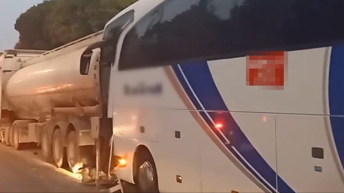 Yolcu otobs tankere arpt! 4' ocuk, ok sayda yaral