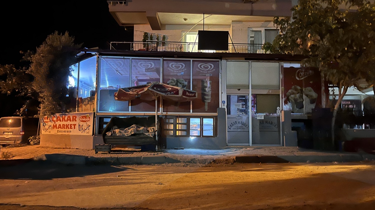 Denizli'de kuzeninin snd markete ate eden kii, market sahibi kadn ldrd