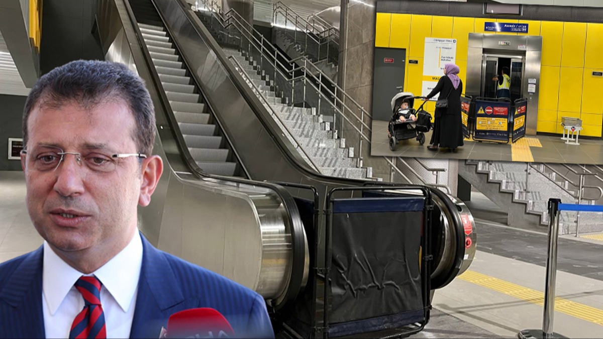 Onlarca yryen merdiven, asansr... stanbul metrolarnda ile sryor! 