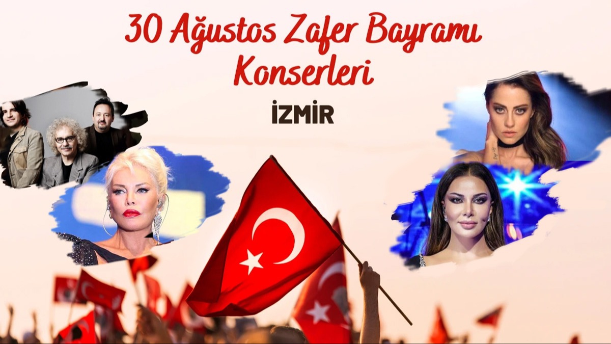 30 Austos 2023'te zmir'de hangi konserler var? 30 Austos Zafer Bayram zmir konserleri ve etkinlikleri