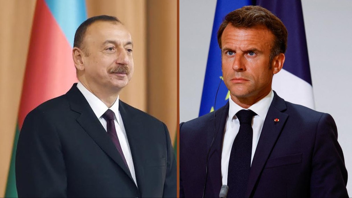 Aliyev ile Macron'dan Karabağ görüşmesi