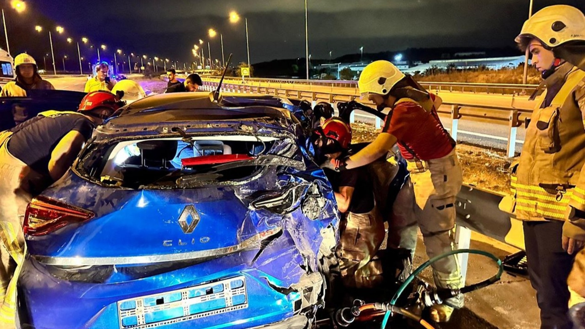 Arnavutköy'deki feci kazada 4 kişi yaralandı