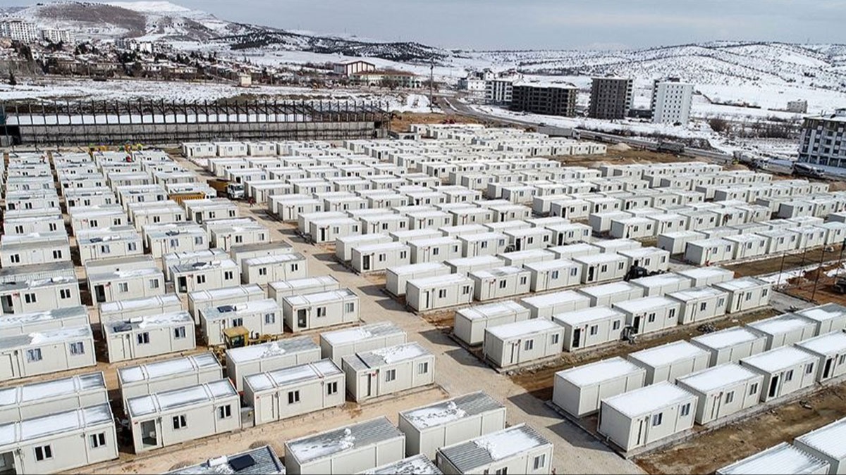Kahramanmara'ta 62 bin 409 depremzede toplam 51 konteyner kentte misafir ediliyor