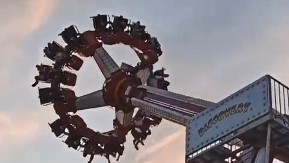 Lunaparkta korku dolu anlar yaand