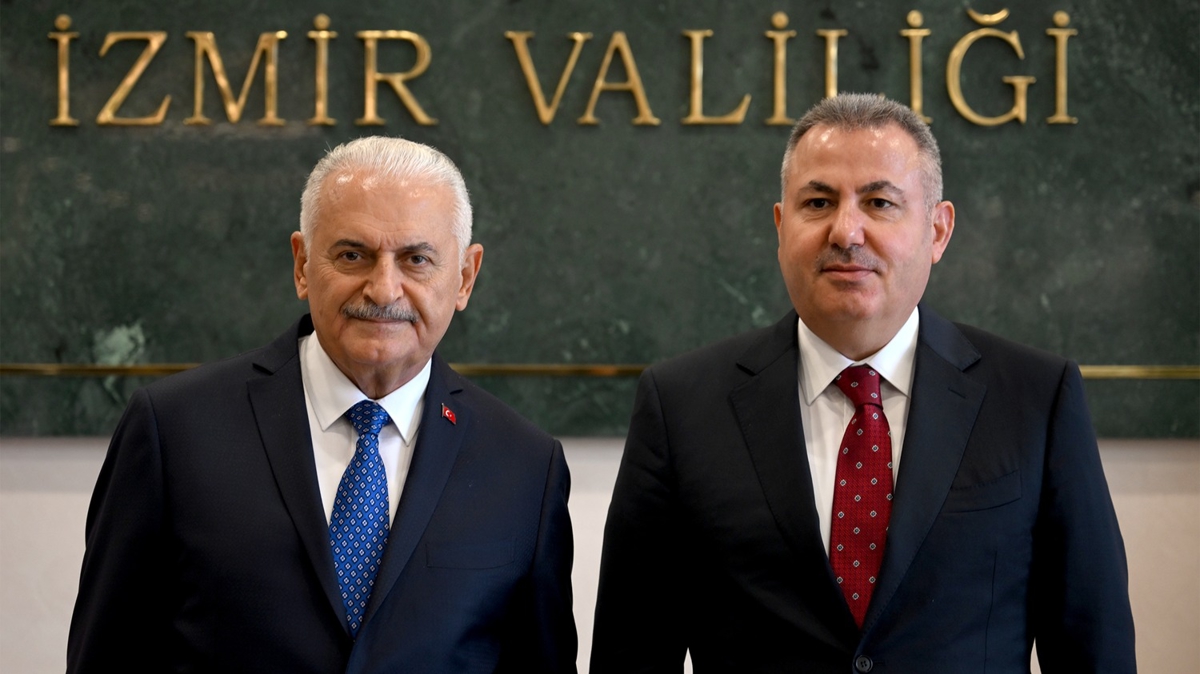 AK Parti Genel Bakanvekili Yldrm, zmir Valisi Elban' ziyaret etti 
