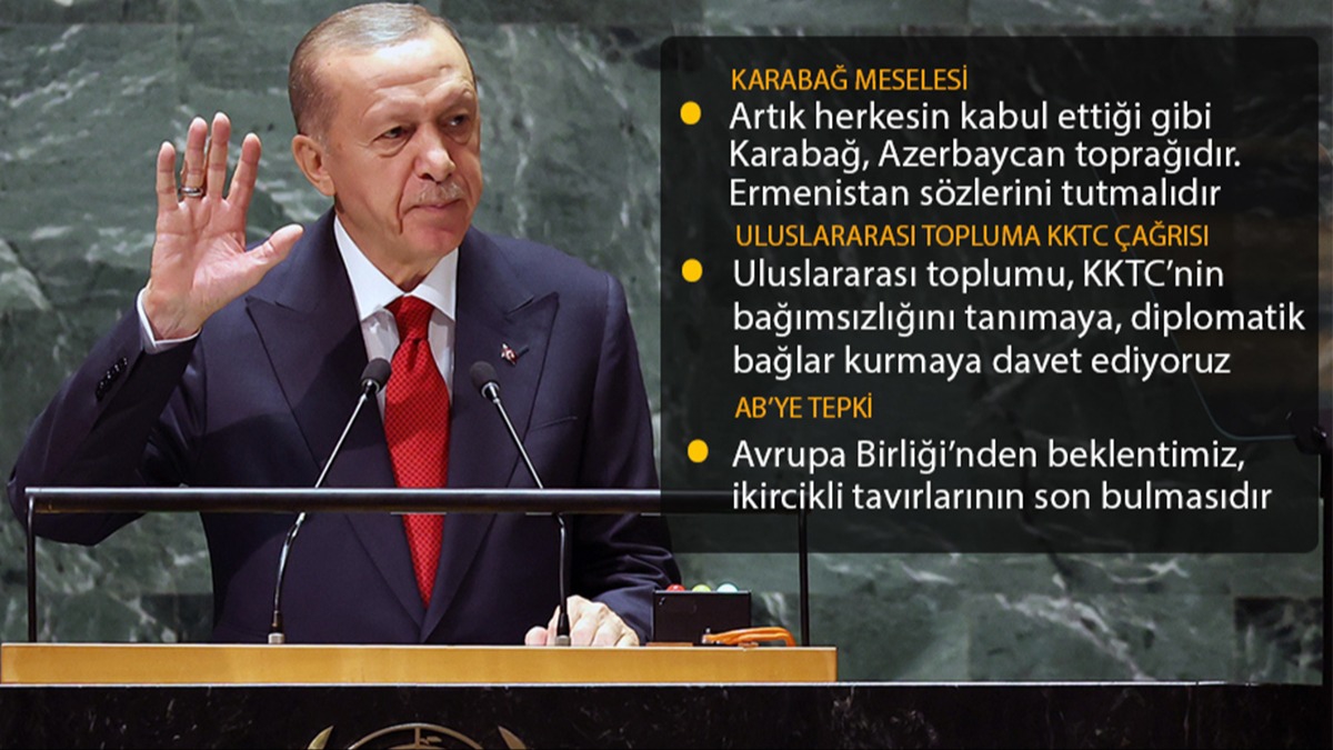 Bakan Erdoan tarihi ary BM krssnde yineledi: Dnya 5'ten byktr