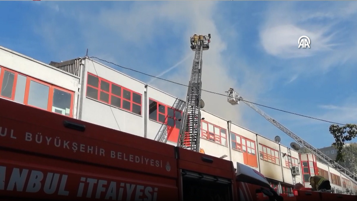 Baclar Matbaaclar Sitesi'nde yangn! ok sayda ekip sevk edildi