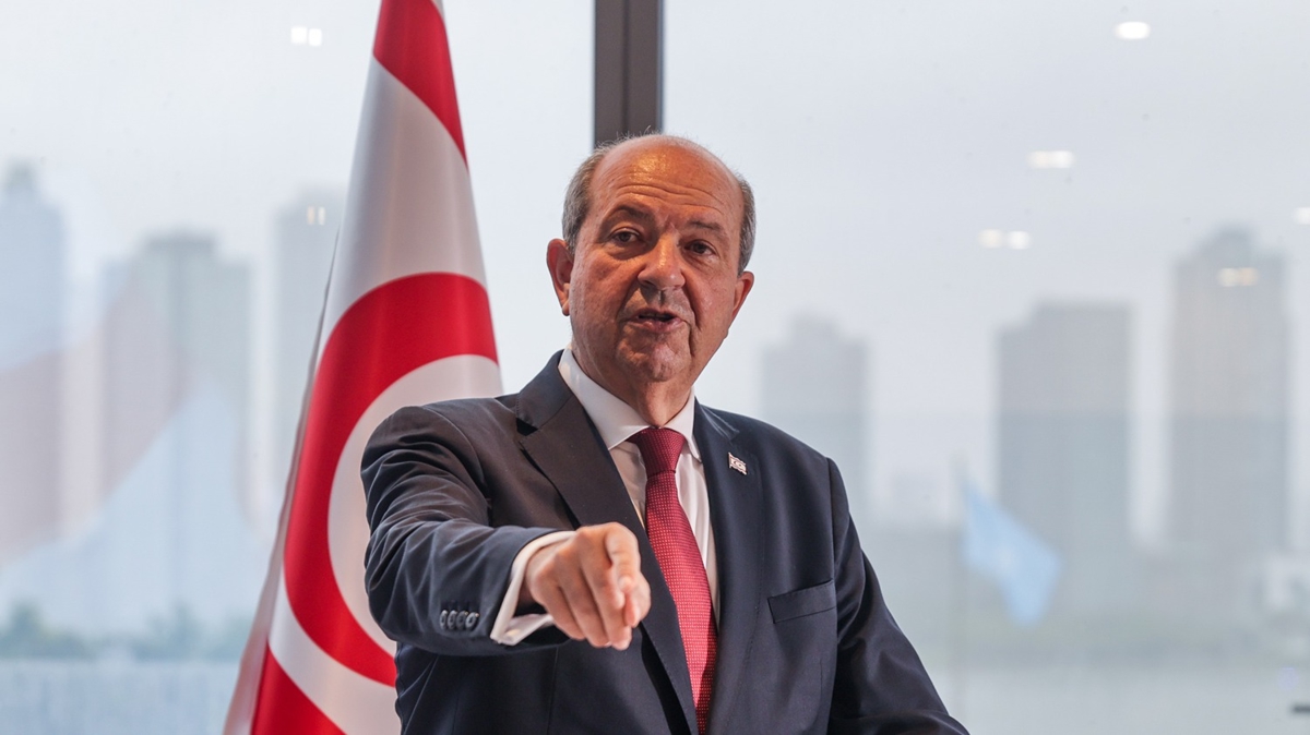 KKTC Cumhurbakan Tatar'dan Bakan Erdoan'a teekkr: Hakl mcadelemizi srdreceiz