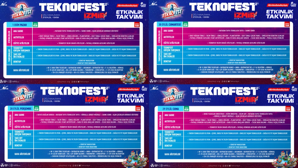 TEKNOFEST zmir'de neler var? 2023 TEKNOFEST zmir etkinlik takvimi