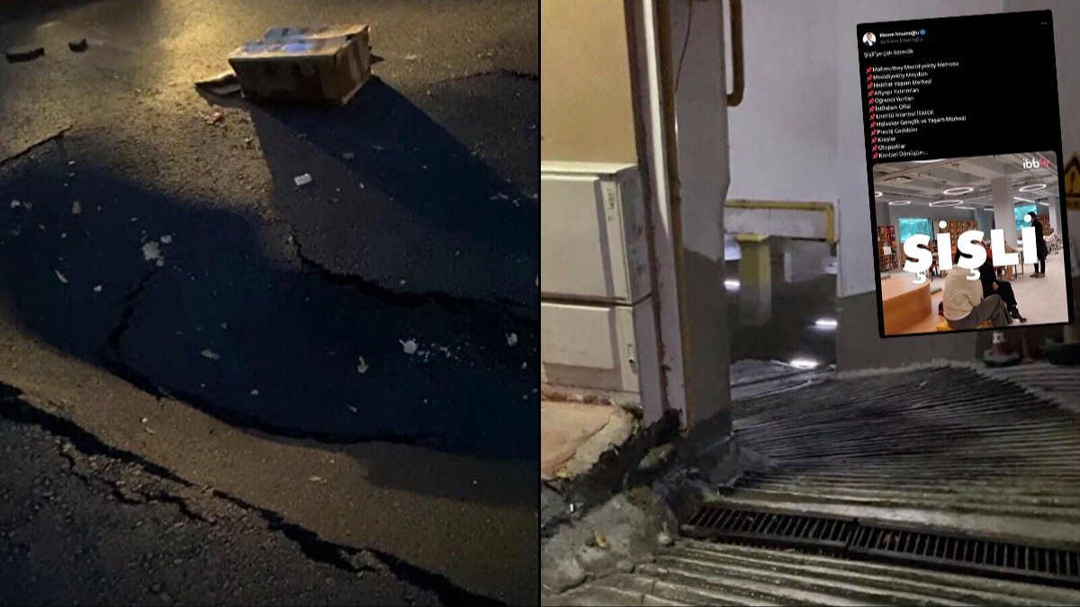 ili Belediyesi snfta kald! Yeni bitirilen yol kt, binalar su bast