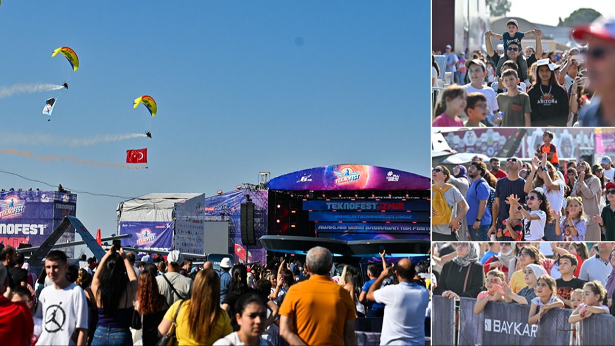 TEKNOFEST zmir'e youn ilgi! Heyecan drdnc gnde de devam ediyor