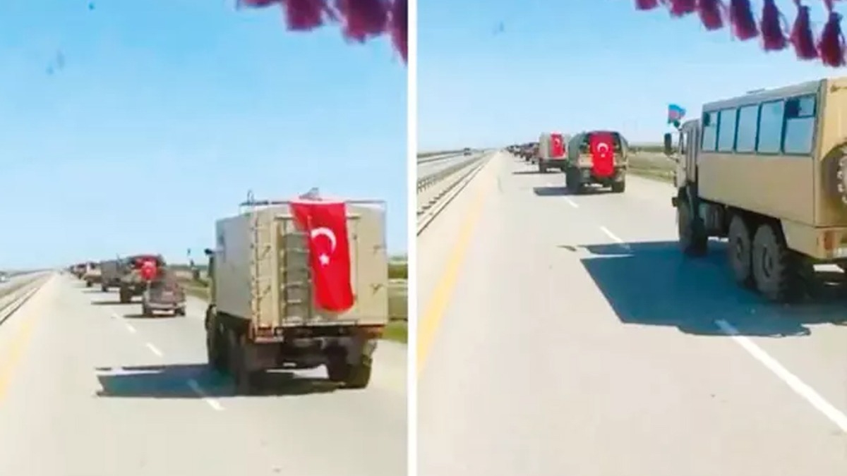 Gs kabartan anlar! Azerbaycan ordusu, Hankendi'ye Trk bayrayla girdi
