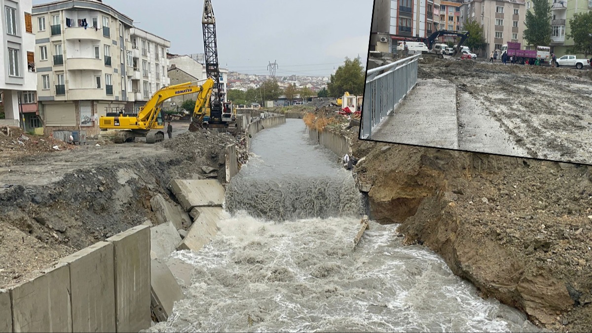 stanbul saanak yaa teslim oldu! Dereler tat, istinat duvarlar kt