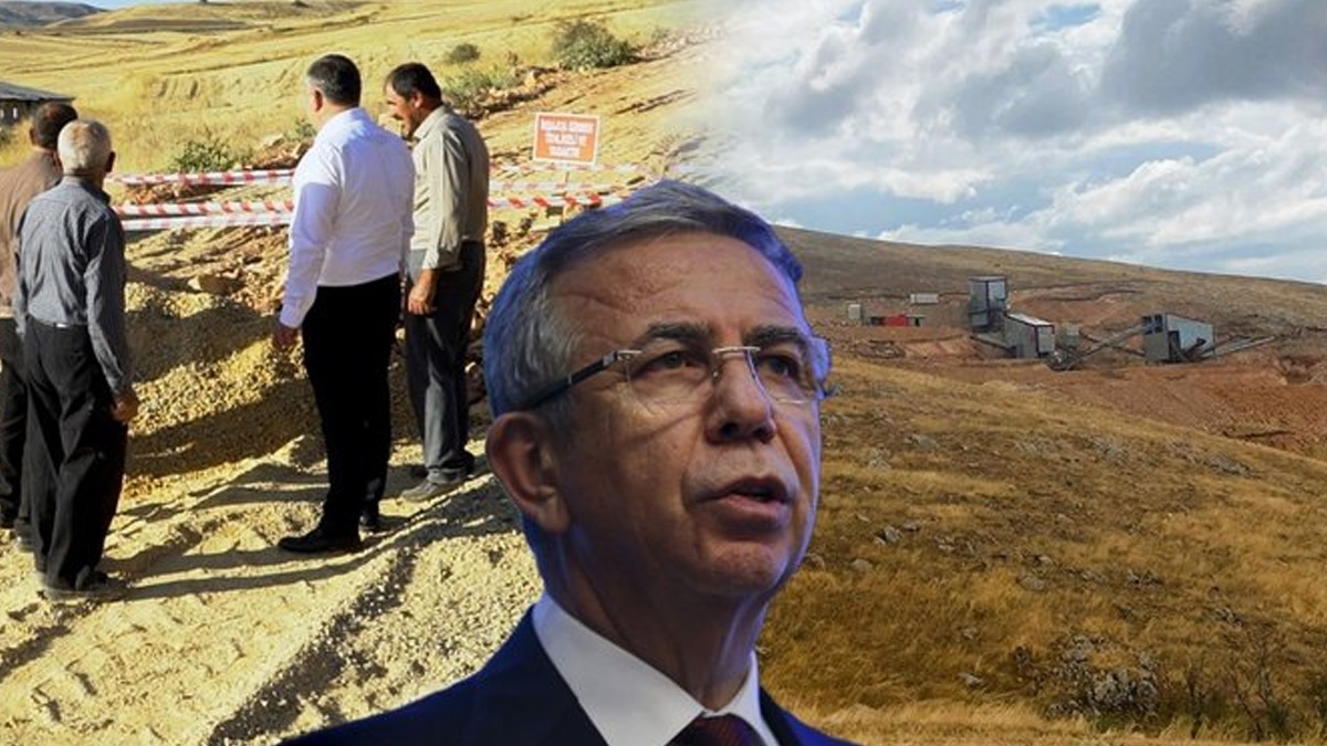  Ankara Büyükşehir Belediyesi'nden skandal! Çivi çakmak yasaktı, taş ocağı yaptı