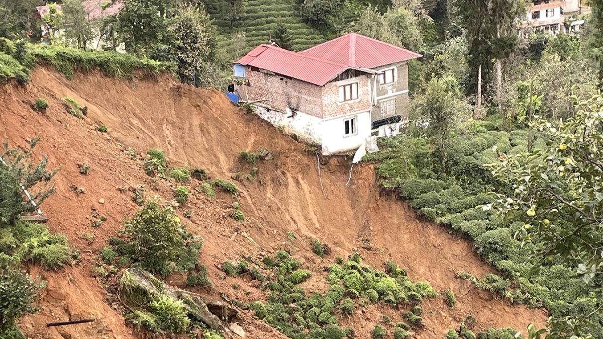 Rize'de hasar tespit çalışmaları sürüyor 