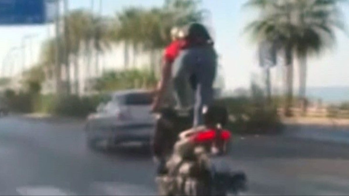 Hareket halinde motoru ayaa kalkarak srd, 12 bin 341 lira ceza yedi