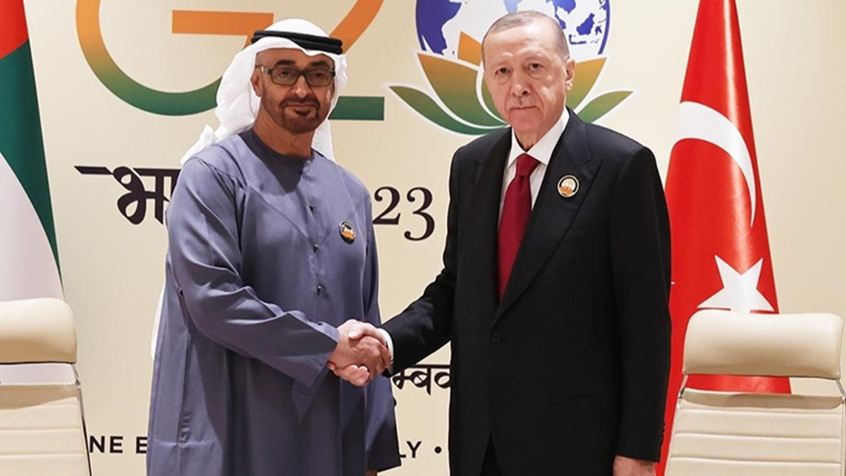 Cumhurbakan Erdoan, BAE Devlet Bakan Al Nahyan ile telefonda grt