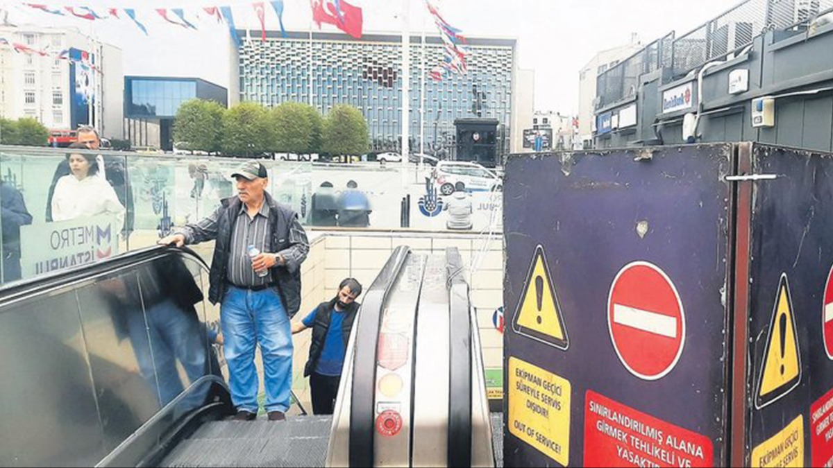 Onlarca hatta ayn sorun! stanbul'da yryen merdiven ilesi sryor