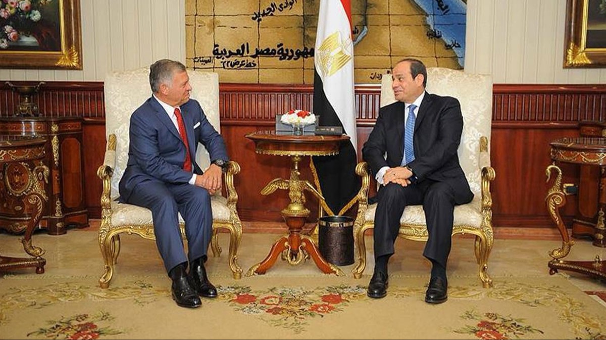 Abdulfettah es-Sisi, Ürdün Kralı 2. Abdullah ile “Gazze'deki askeri gerilimi” görüştü