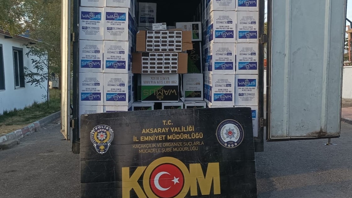 Aksaray'da ele geirildi: Tam 3 milyon