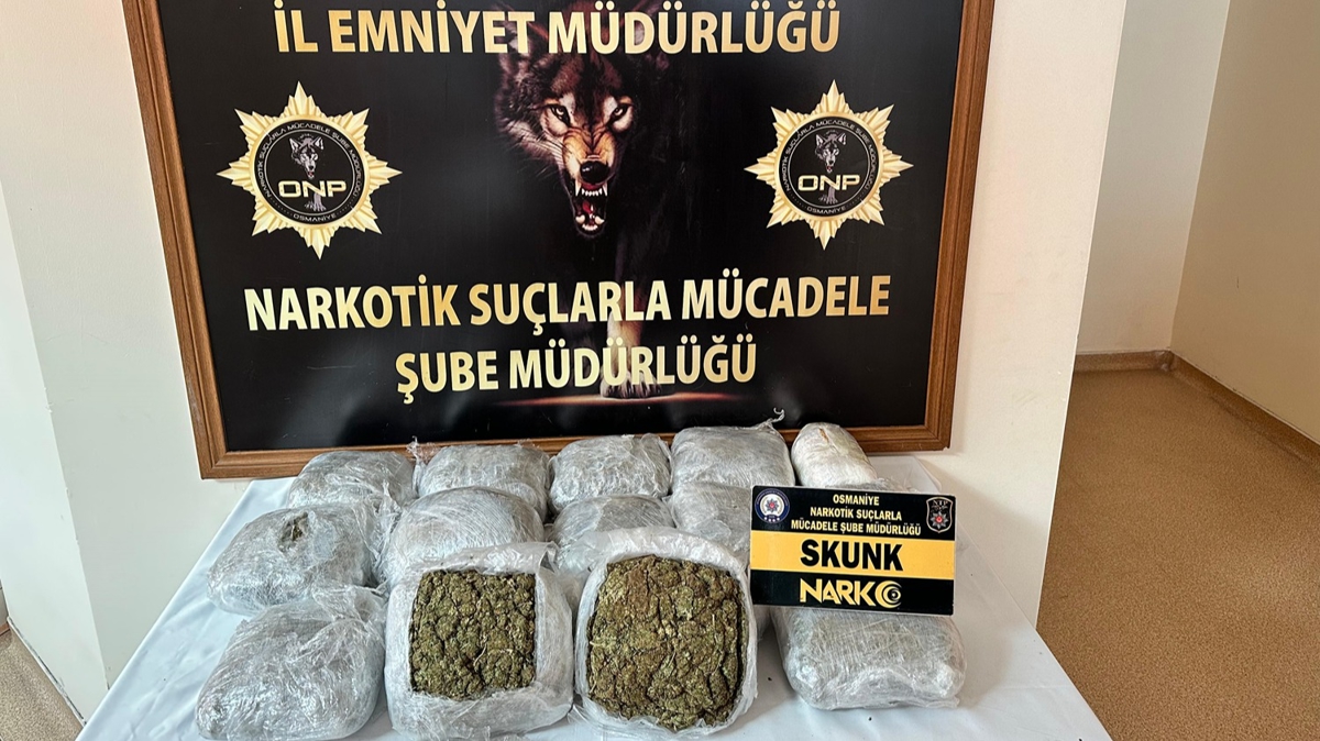 Osmaniye'de kilolarca uyuturucu ele geirildi: 3 gzalt 