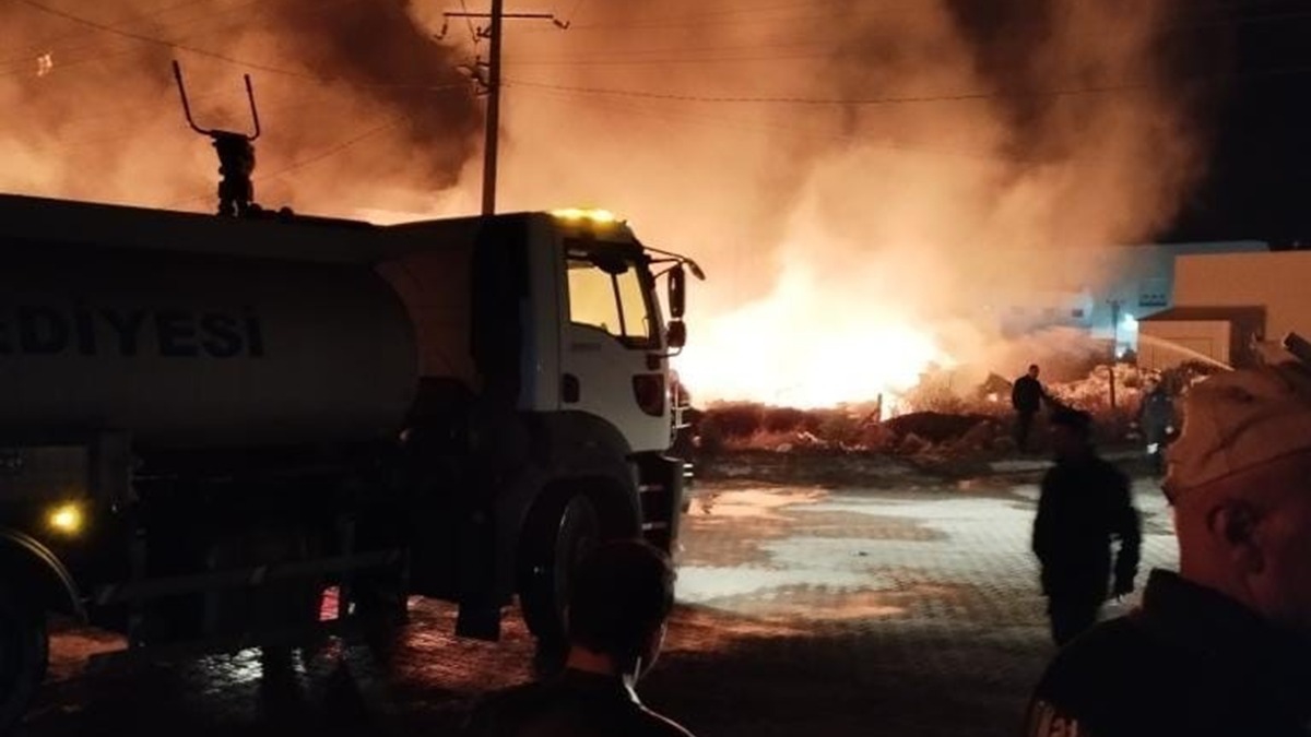 Nide'de plastik geri dnm tesisinde yangn