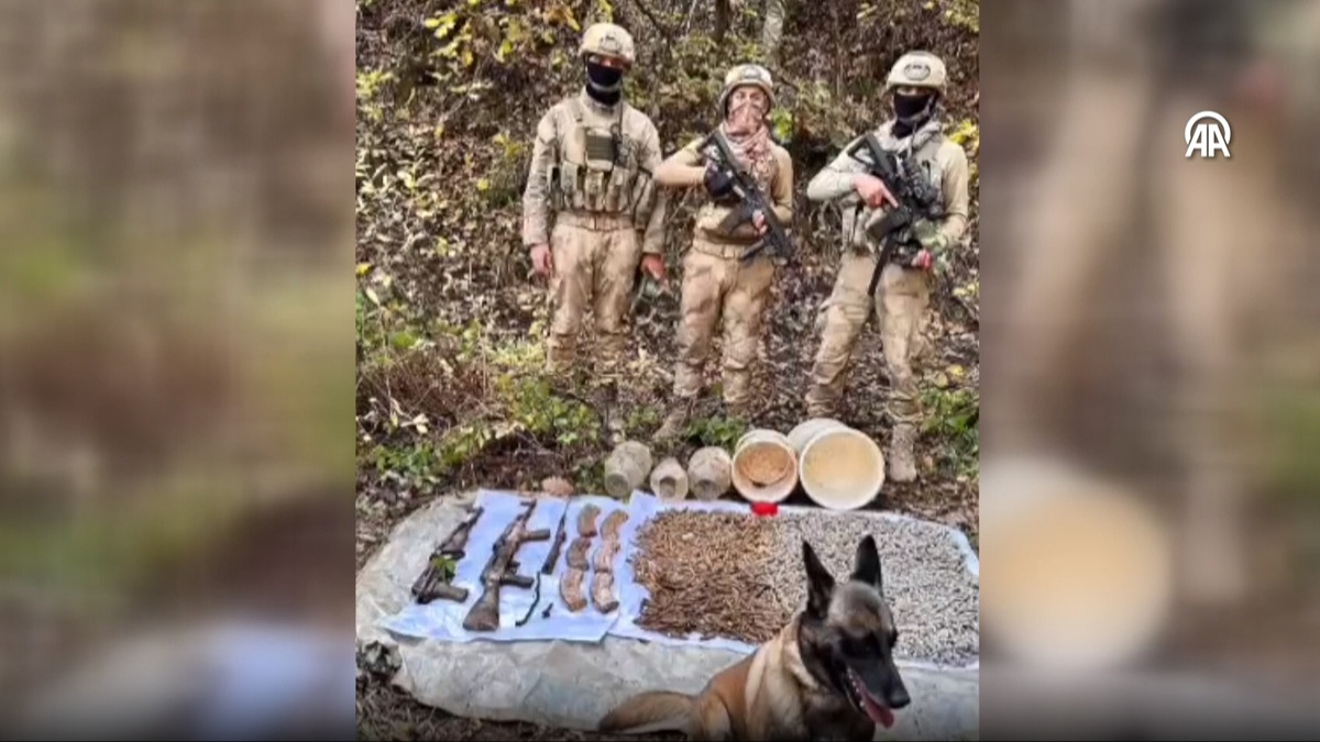 PKK'ya ait mhimmat ve yaam malzemeleri bulundu
