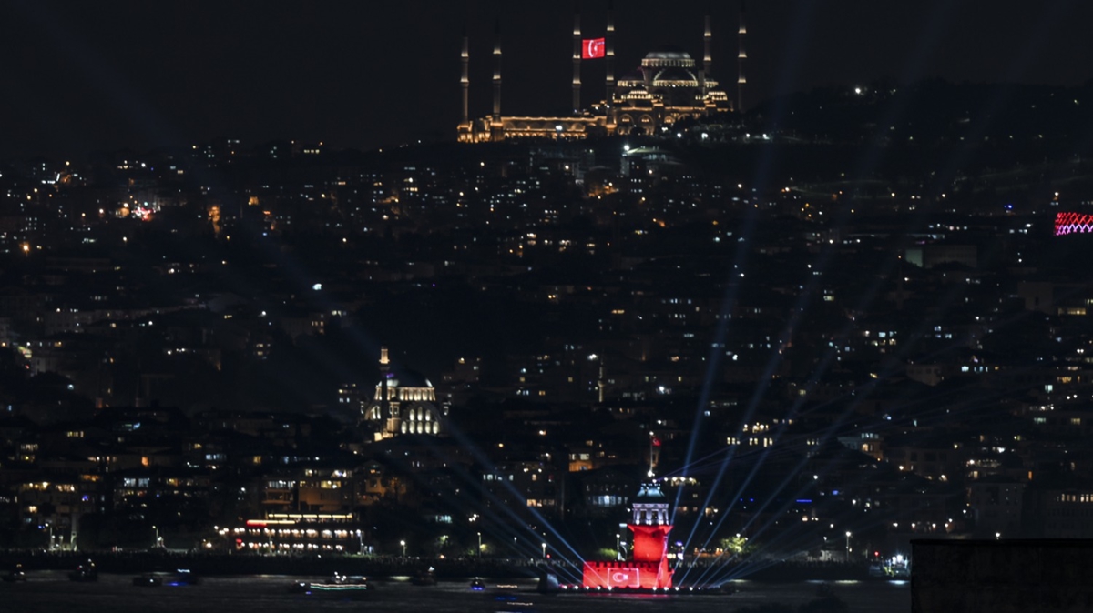 stanbul'un simgeleri Trk bayrana brnd