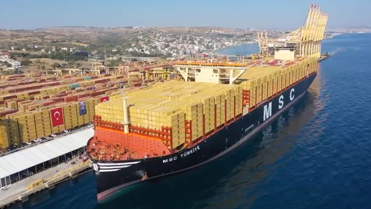 Dünyanın en büyüklerinden biri! ''MSC Türkiye'' Tekirdağ'da 