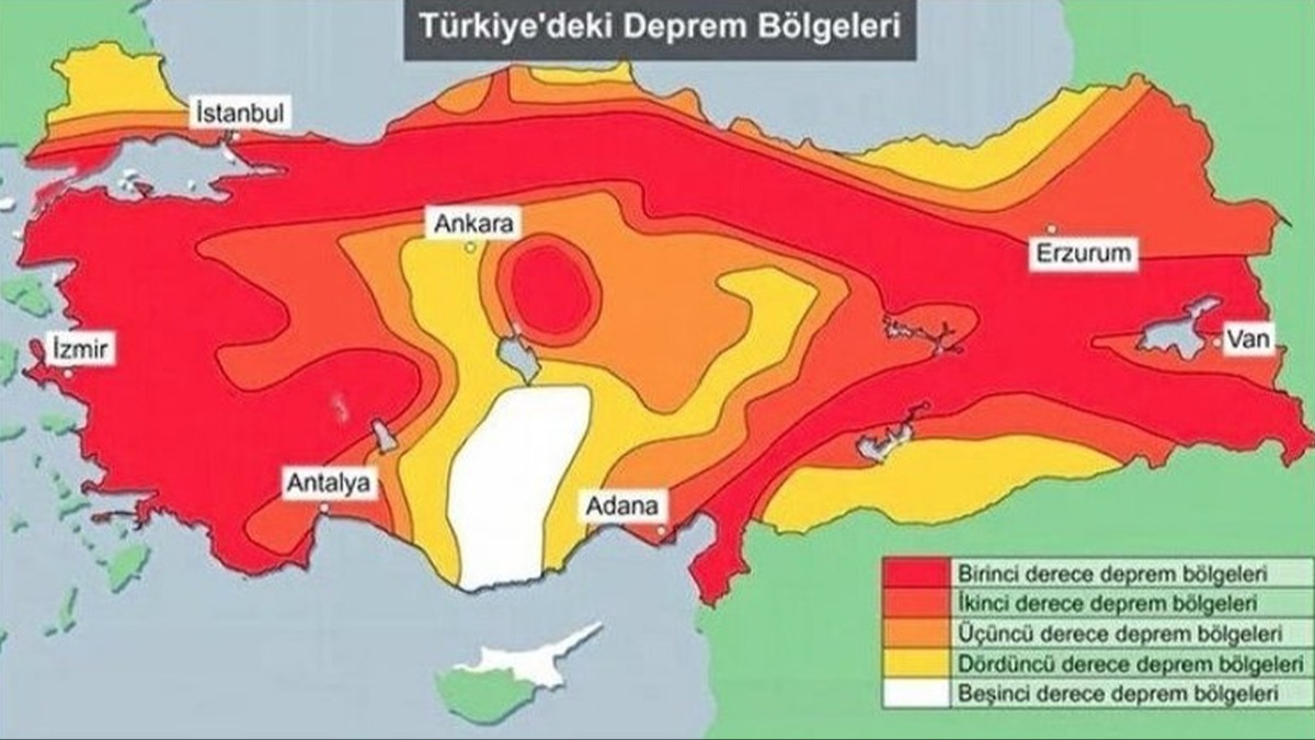 mzalar atld! Trkiye Deprem Tehlike Haritas gncelleniyor