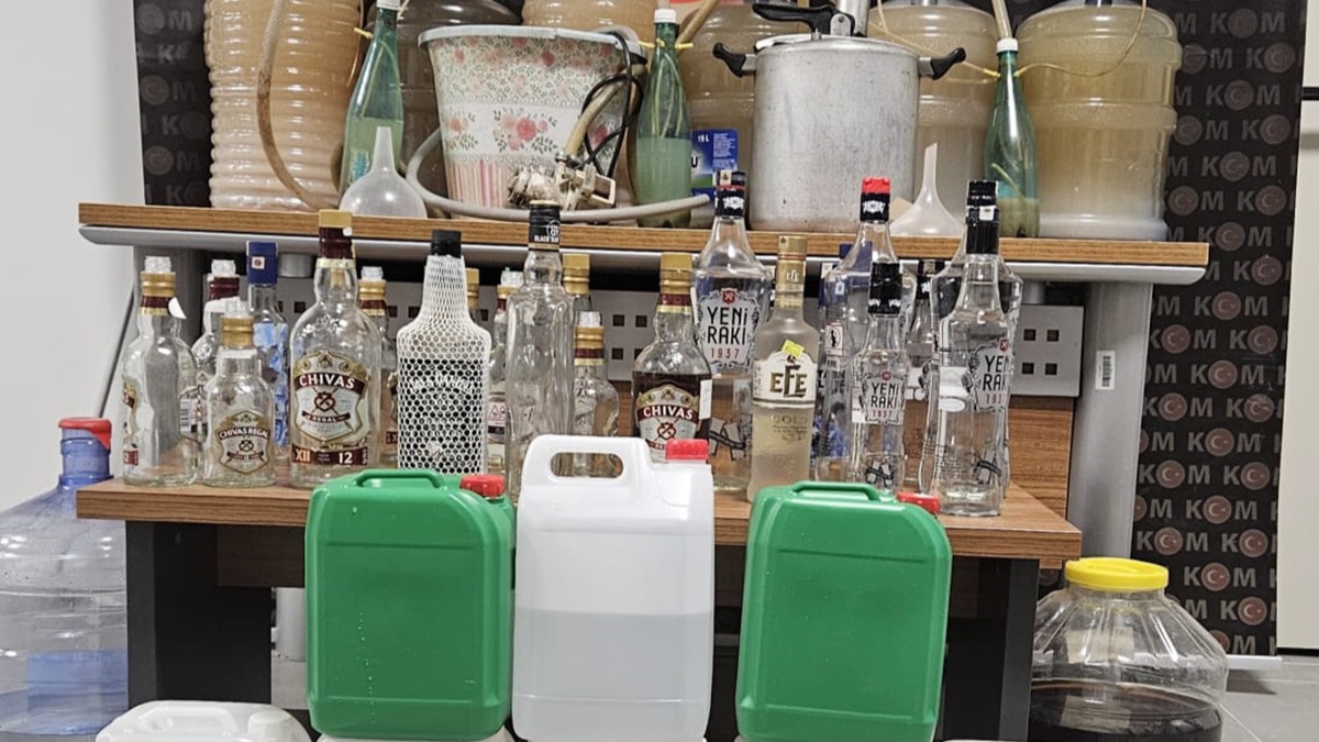 Yalova'da sahte içki operasyonu: 5 gözaltı