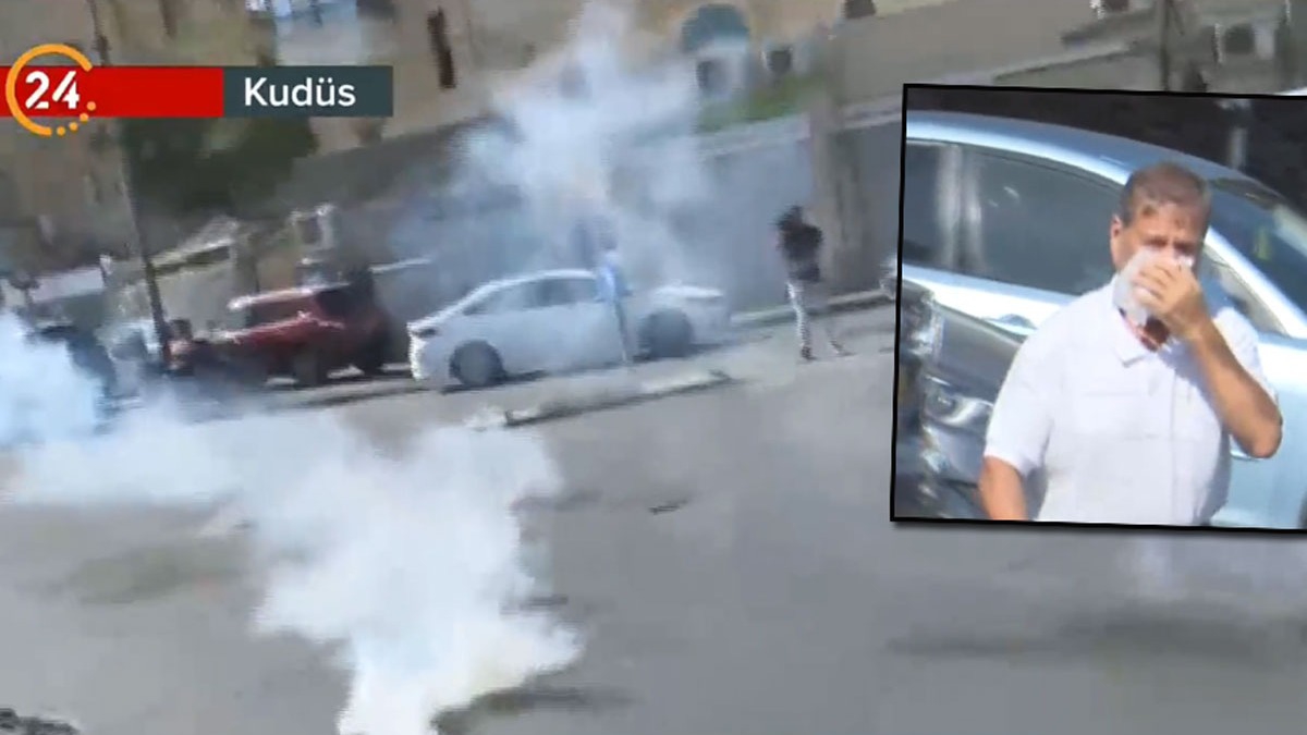 Ezanla birlikte İsrail zulmü başladı! Seccadeleriyle gelenlere gaz bombası attılar