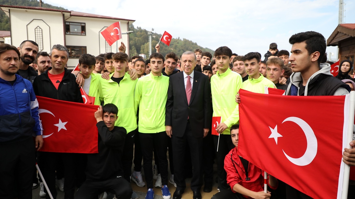 Cumhurbakan Recep Tayyip Erdoan Rize'de