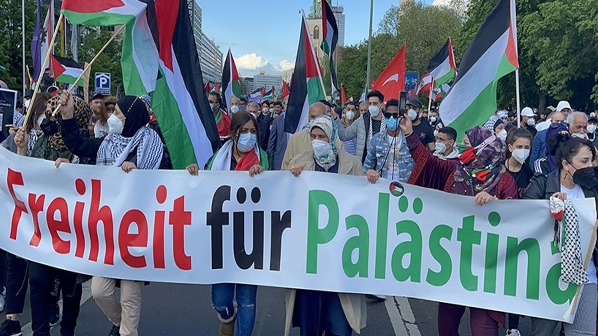 Almanya'da srail protesto edildi 