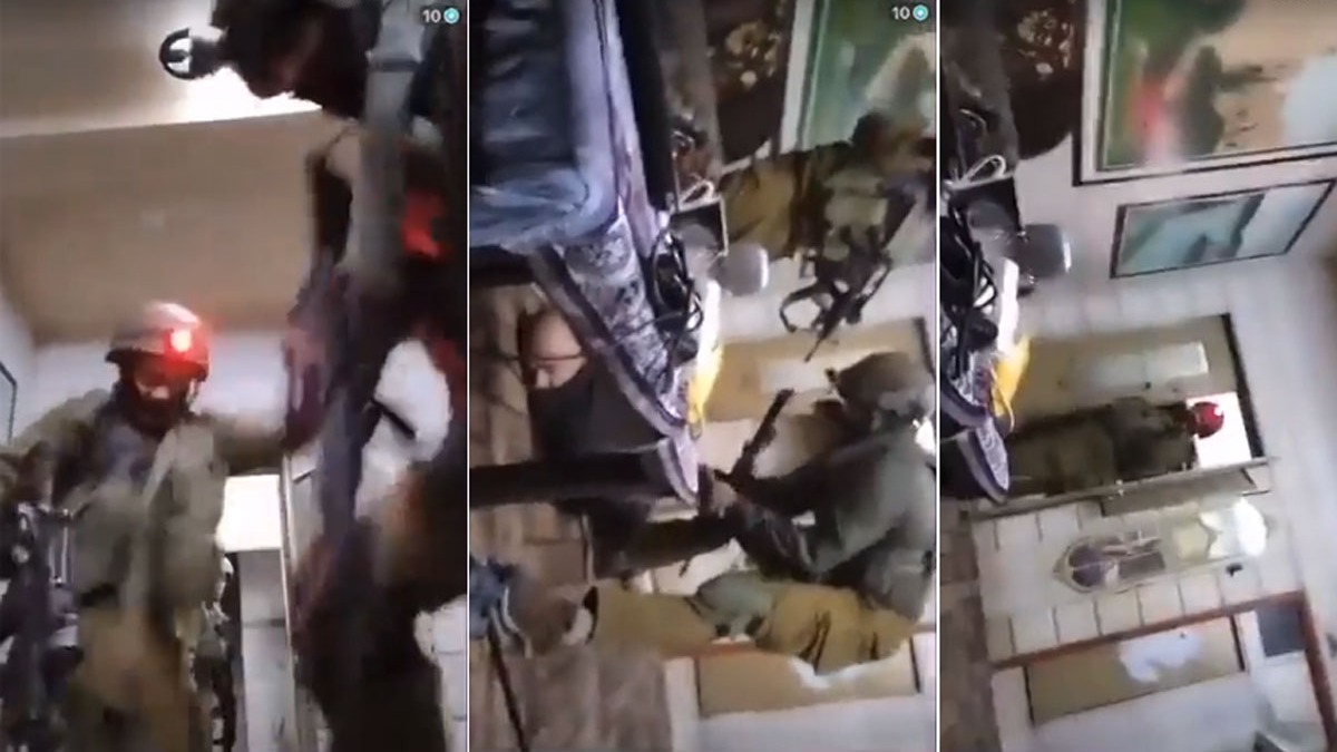 Zulüm canlı yayına yansıdı! Ev basan İsrailli askerler Filistinliyi çocuklarının önünde darbedip gözaltına aldı