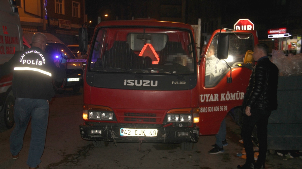 Konya'da pheli lm! Direksiyon banda bulundu
