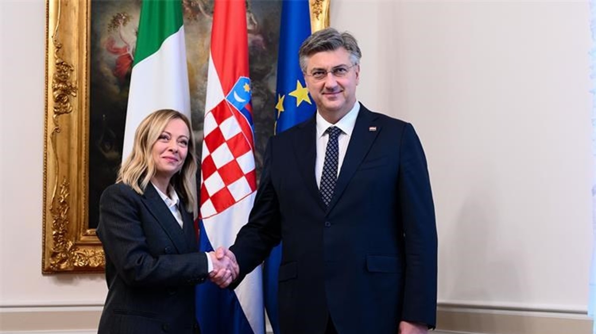 Meloni, Hrvatistan'da temaslarda bulundu