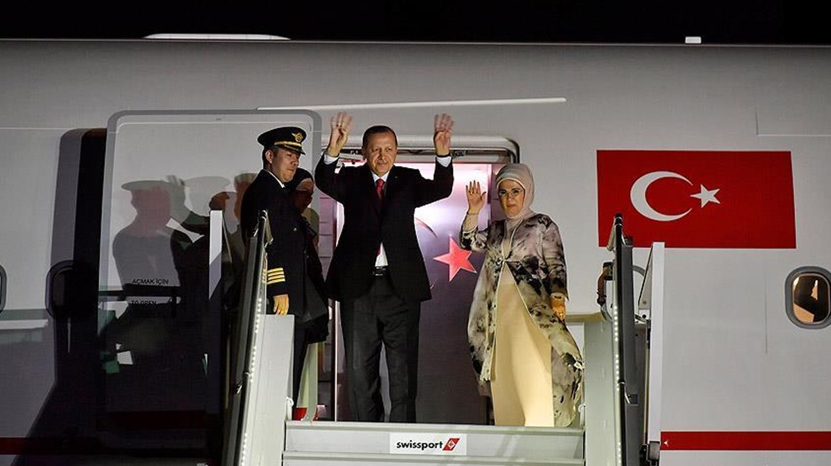 Cumhurbakan Erdoan yurda dnd