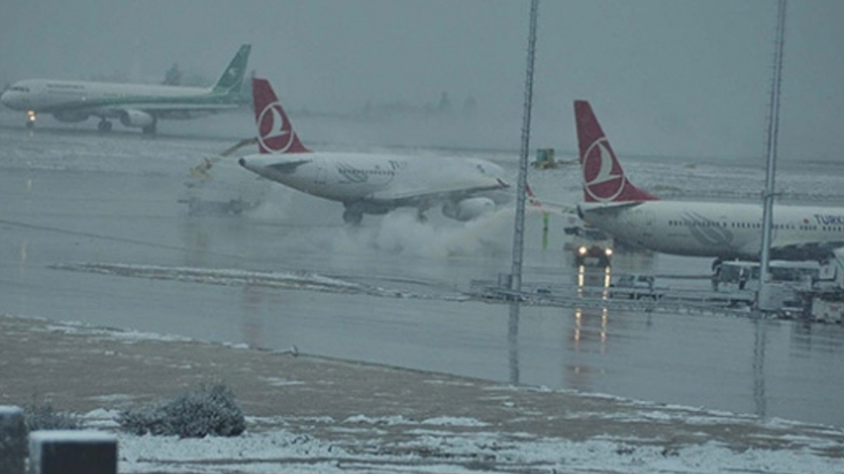 Uçuşlara olumsuz hava engeli: THY seferleri iptal etti