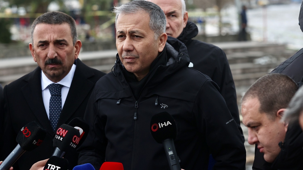 Bakan Yerlikaya batan geminin son grntsn paylat