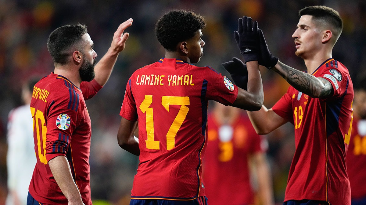 spanya, EURO 2024'e lider olarak katld!