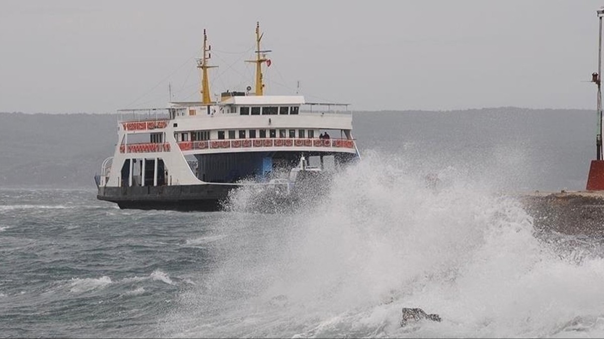 Gney Marmara'da feribot seferlerine frtna engeli